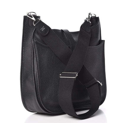 Hermes Taurillon Clemence Evelyne III GM Black 3 of 10