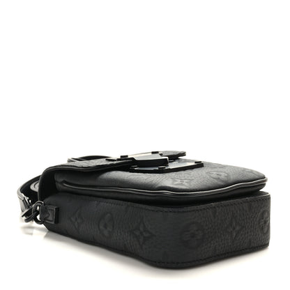 Louis Vuitton Taurillon Monogram S Lock Wearable Wallet Black 4 of 9