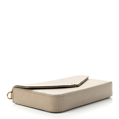 Louis Vuitton Epi Felicie Pochette Chain Wallet Galet 4 of 9