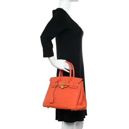 Hermes Togo Birkin 30 Feu 2 of 13
