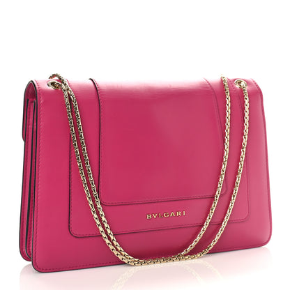 Bulgari Calfskin Serpenti Forever Shoulder Bag Pink 3 of 9