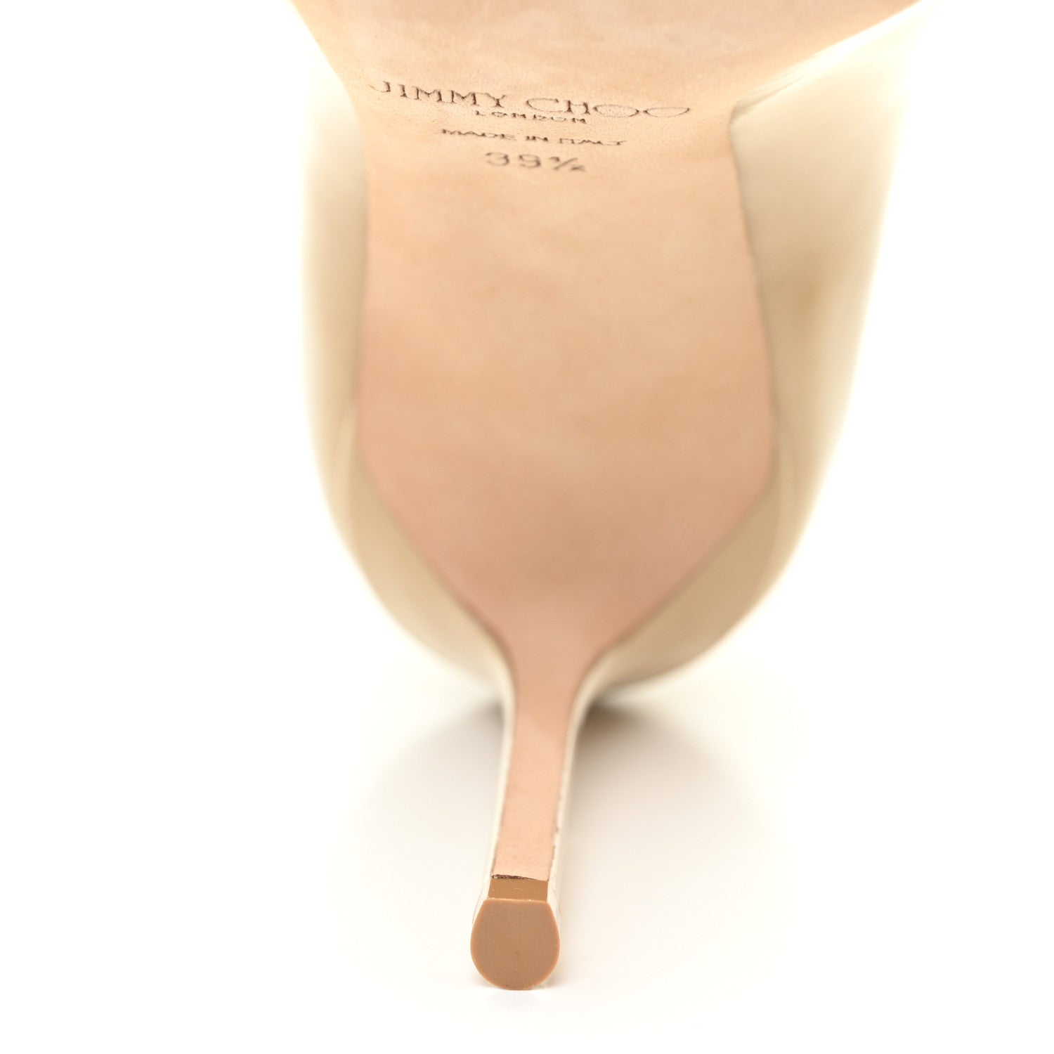 Jimmy Choo Patent Pointy Toe Romy 100 Pumps 39.5 Nude 8 of 11
