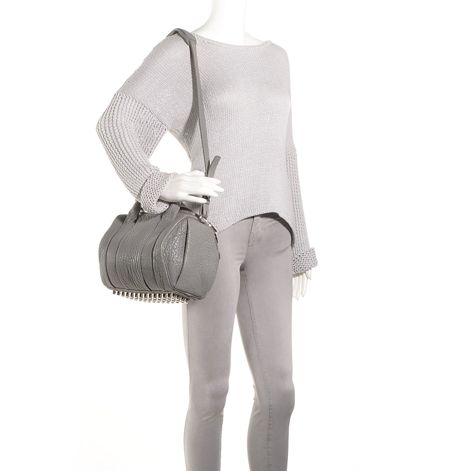 Alexander Wang Pebbled Lambskin Rockie Sesame 2 of 6