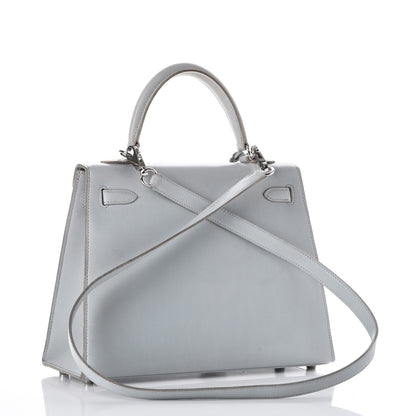 Hermes Box Nepal Kelly Sellier 25 Bleu Arctic 4 of 44
