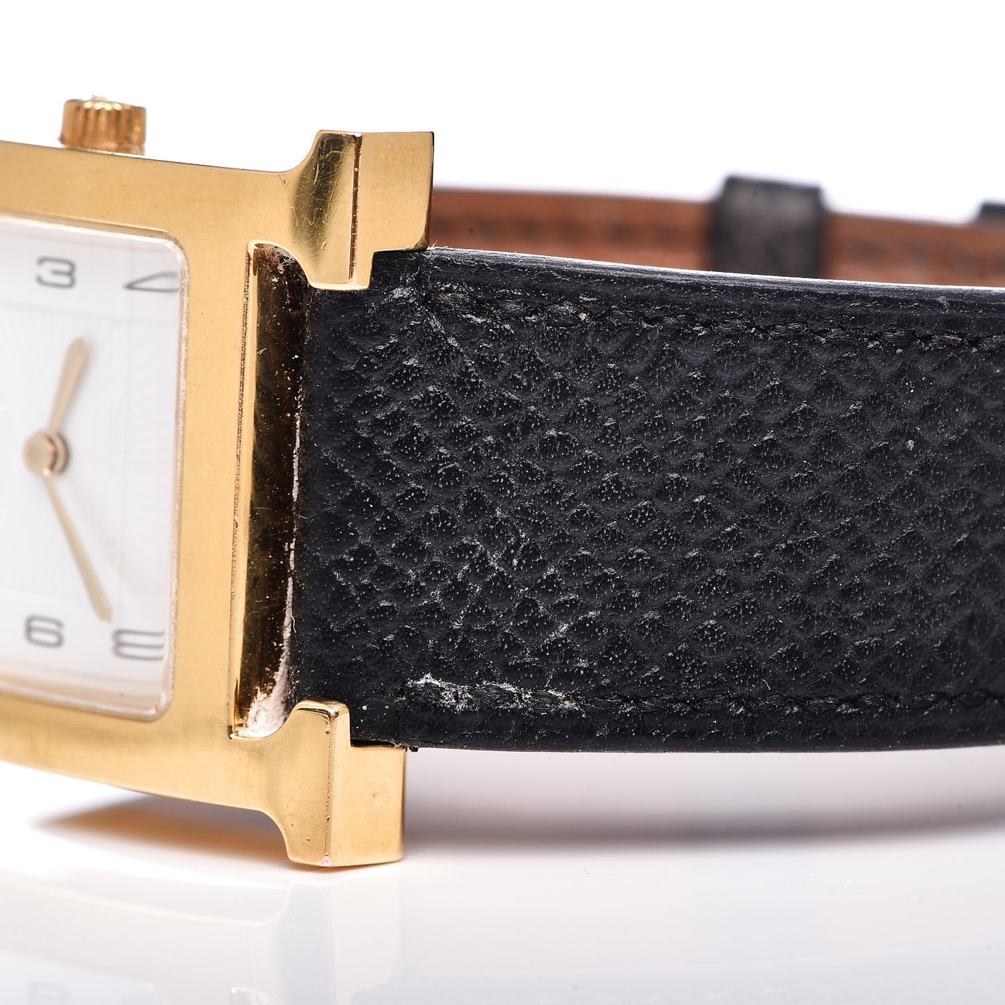Stainless Steel Epsom 26mm Heure H Hour Quartz Watch Noir