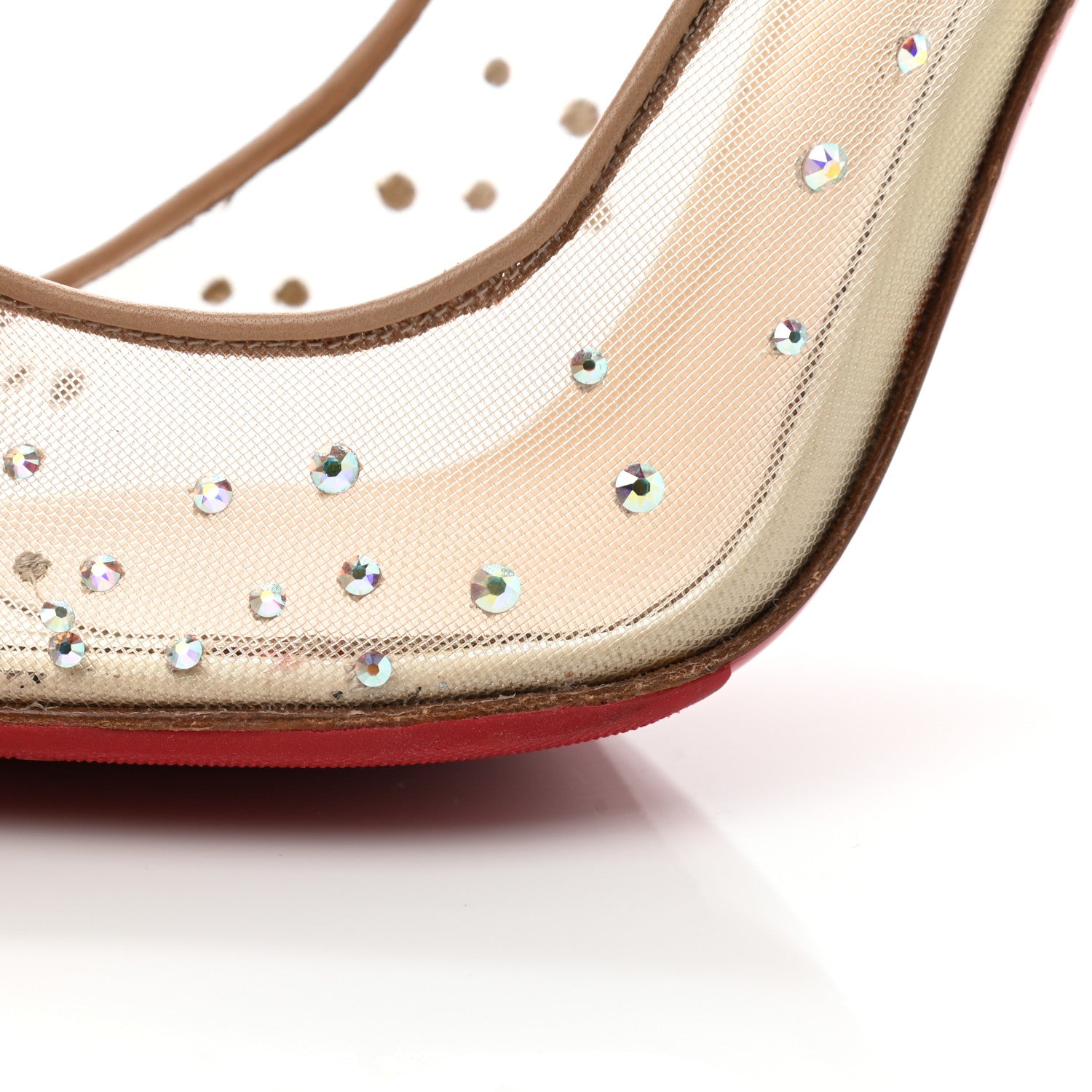 Christian Louboutin Patent Crystal Strass Follies 100 Pumps 41 8 of 10