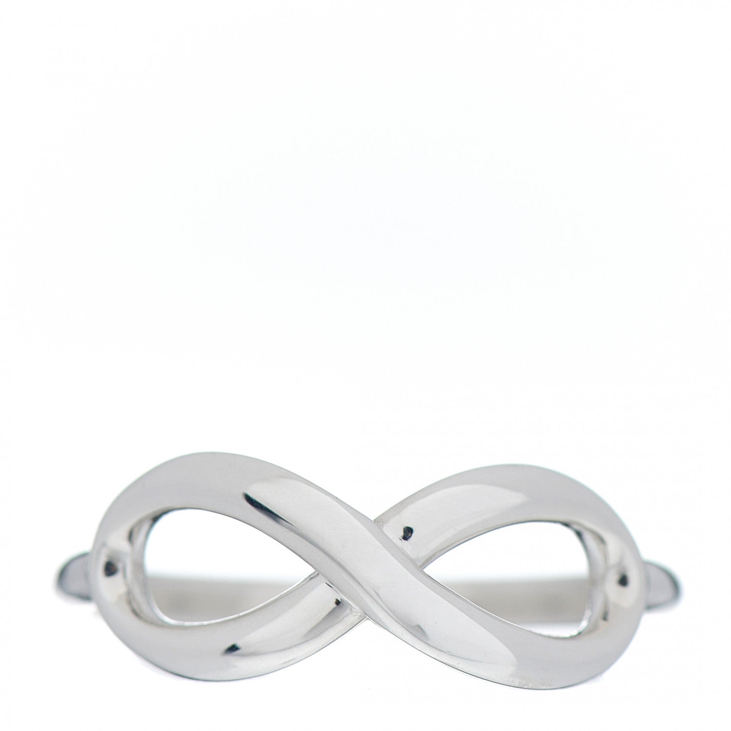 Tiffany Sterling Silver Infinity Ring 56 7.5 1 of 4