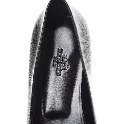 Hermes Patent Epsom Laura Ballerina Flats 38.5 Black 7 of 8