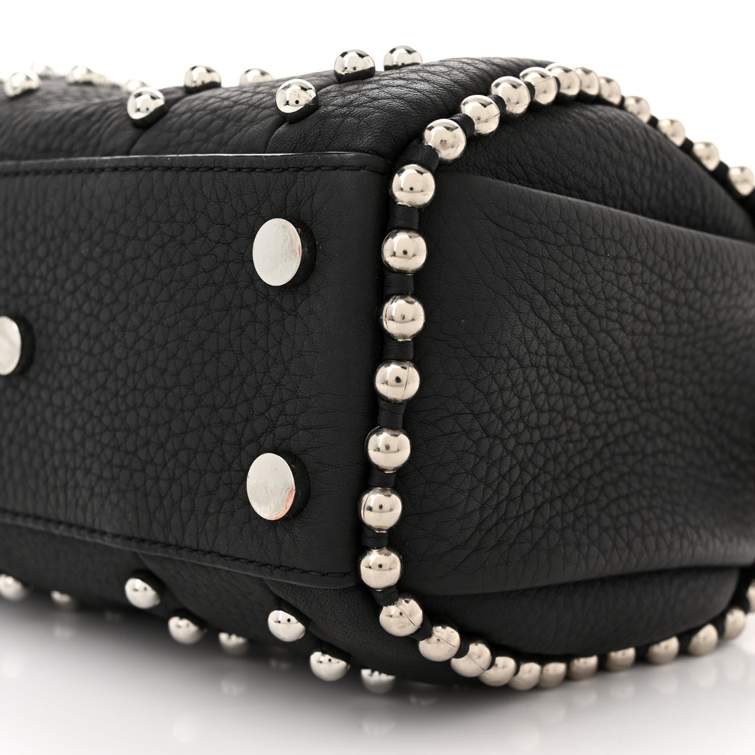 Alexander Wang Calfskin Studded Mini Rockie Matte Black Rhodium Hardware 9 of 10