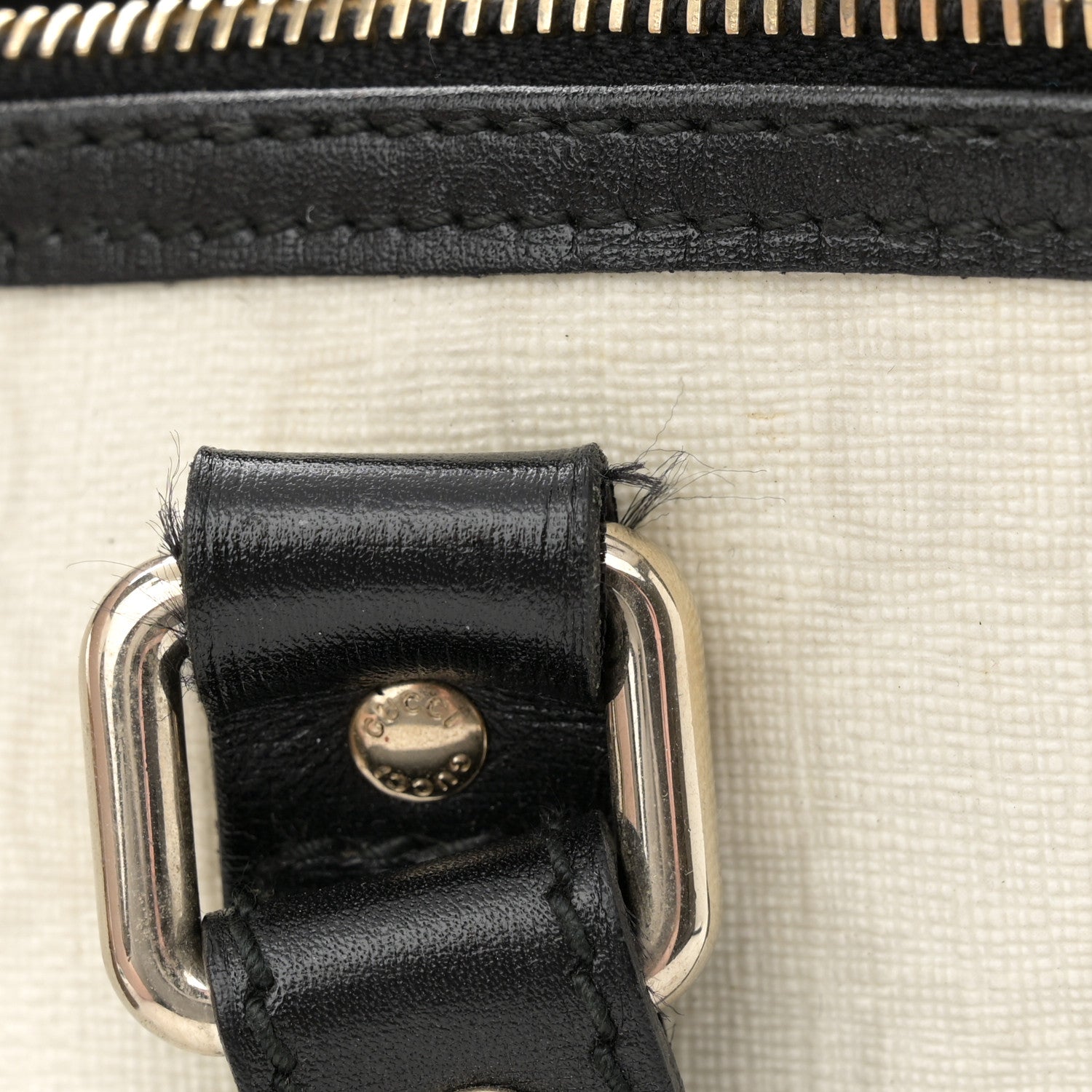 Gucci GG Plus Monogram Medium Joy Boston White Black 12 of 14