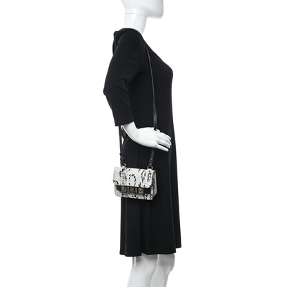 Proenza Schouler Calfskin Snakeskin Embossed Micro PS11 Belt Bag Optic White Black 2 of 10