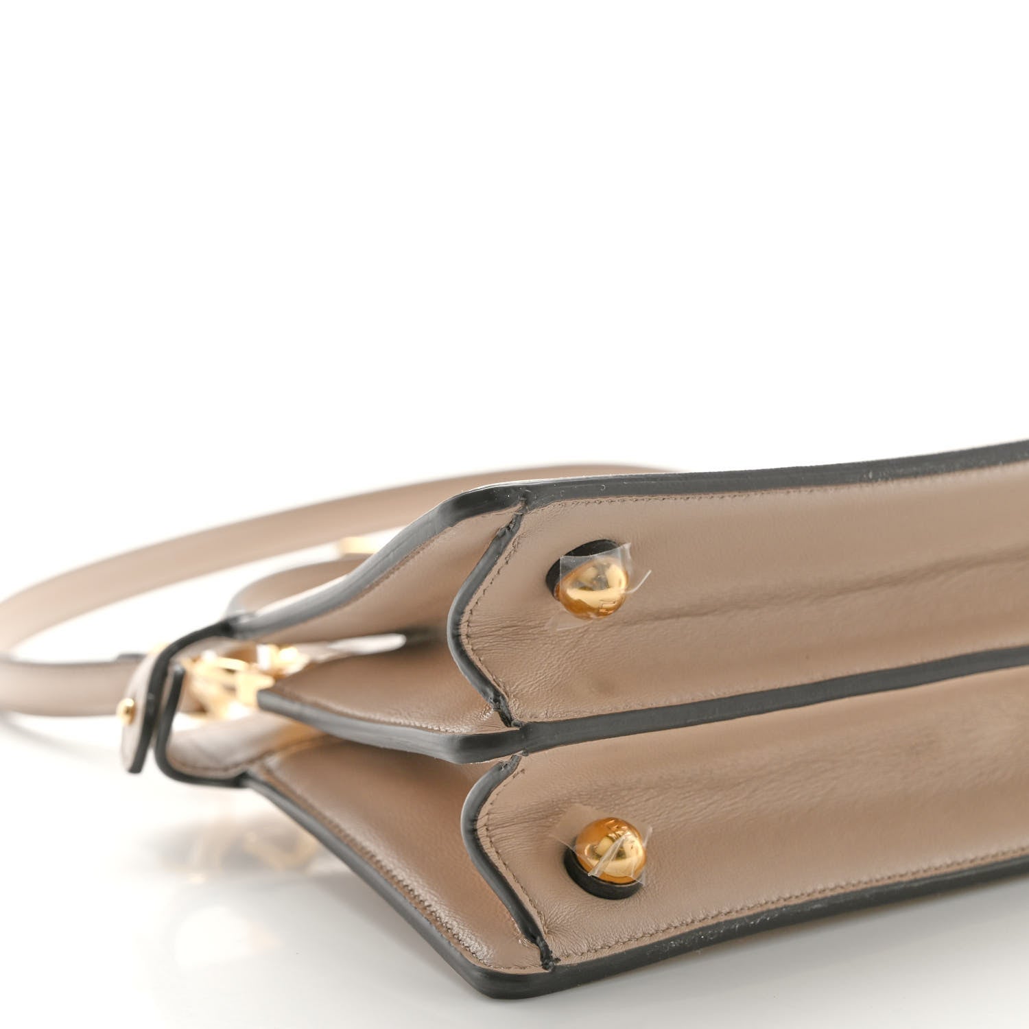 Fendi Shiny Nappa Petite Peekaboo I SEE U Satchel Nuvola 9 of 12