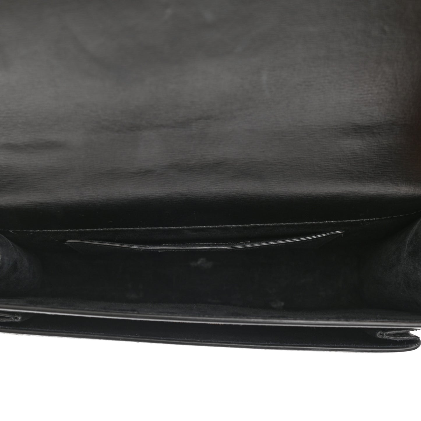 Smooth Calfskin Medium Monogram Sunset Satchel Black