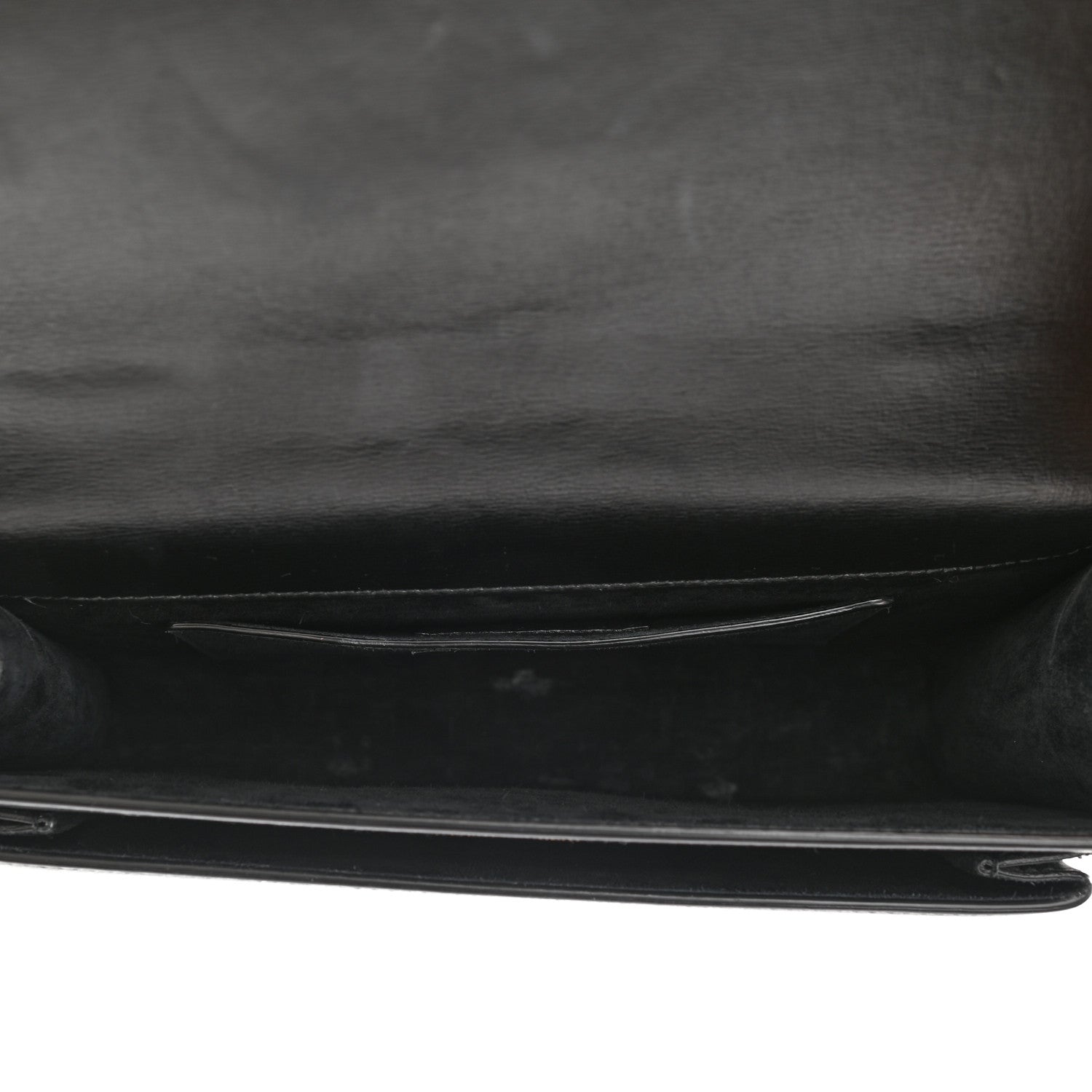 Saint Laurent Smooth Calfskin Medium Monogram Sunset Satchel Black 6 of 14