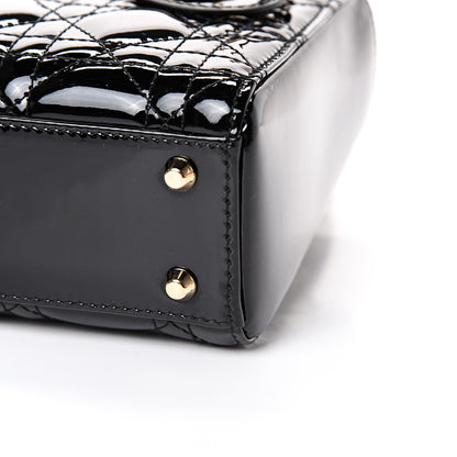 Christian Dior Patent Cannage Mini Lady Dior Black 9 of 9