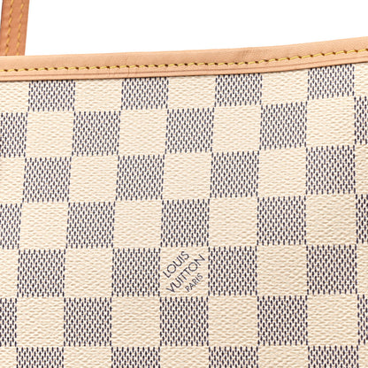 Louis Vuitton Damier Azur Neo Neverfull MM Rose Ballerine 9 of 11
