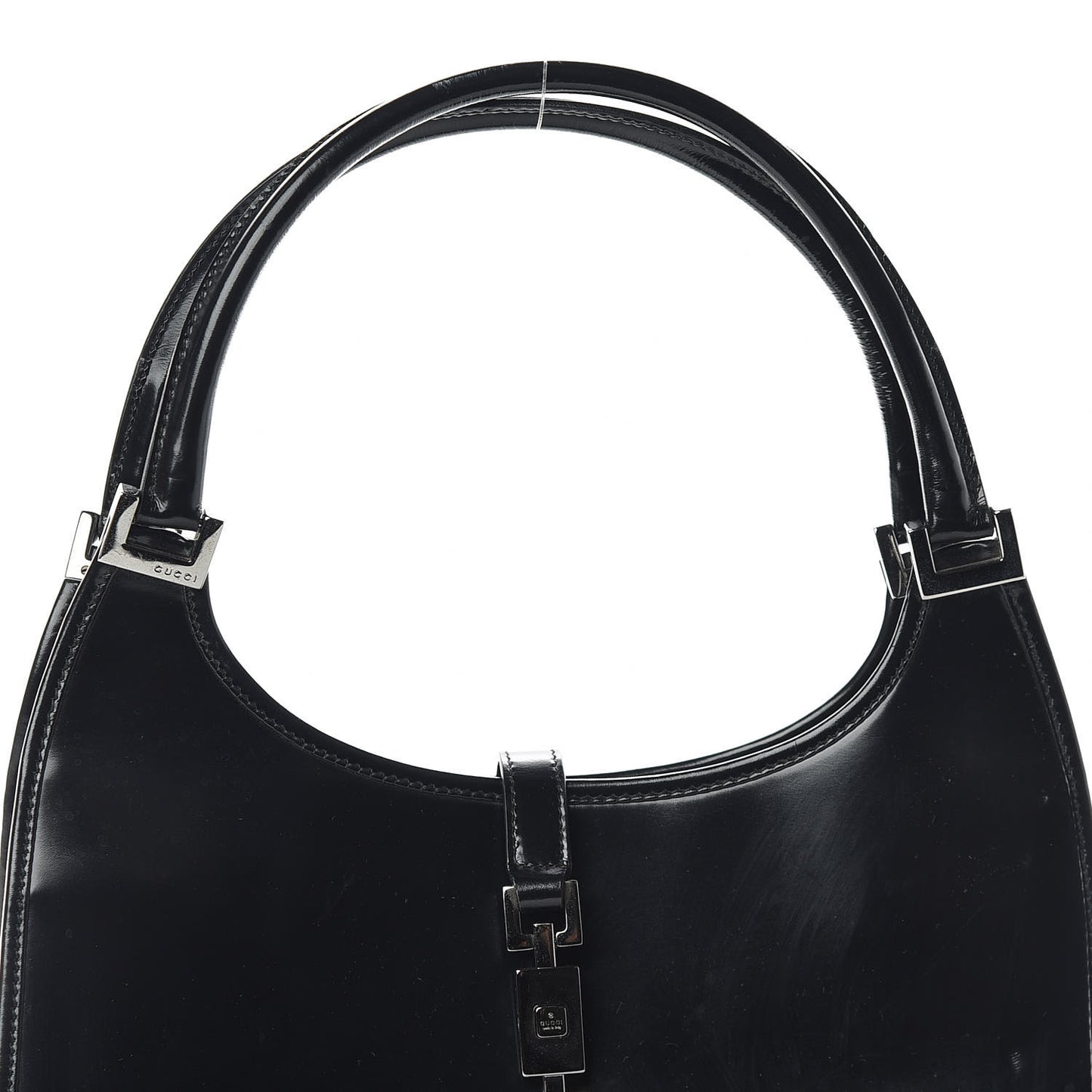 Calfskin Bardot Shoulder Bag Black