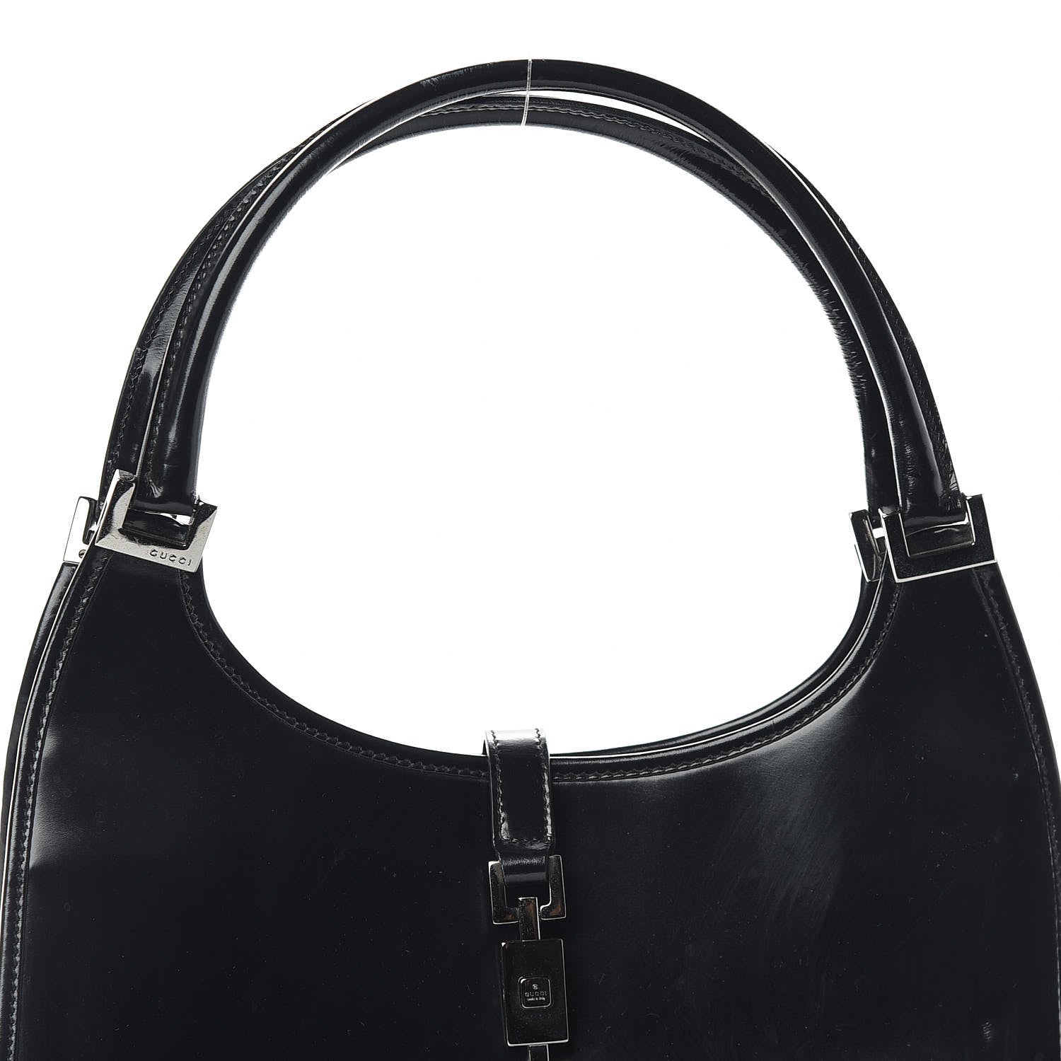 Gucci Calfskin Bardot Shoulder Bag Black 9 of 9