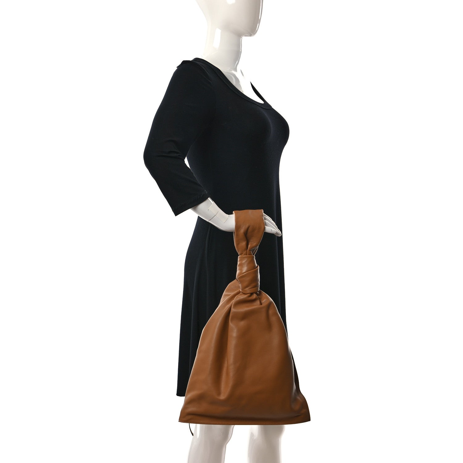 Bottega Veneta Supple Calfskin BV Twist Caramel 2 of 9