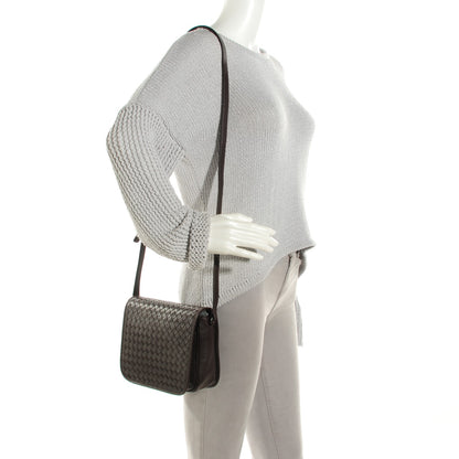 Bottega Veneta Nappa Intrecciato Messenger Bag Ebano 2 of 8