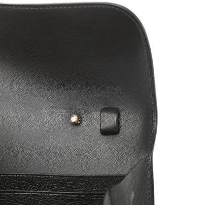 Hermes Ostrich Constance Long Wallet To Go Black 12 of 13