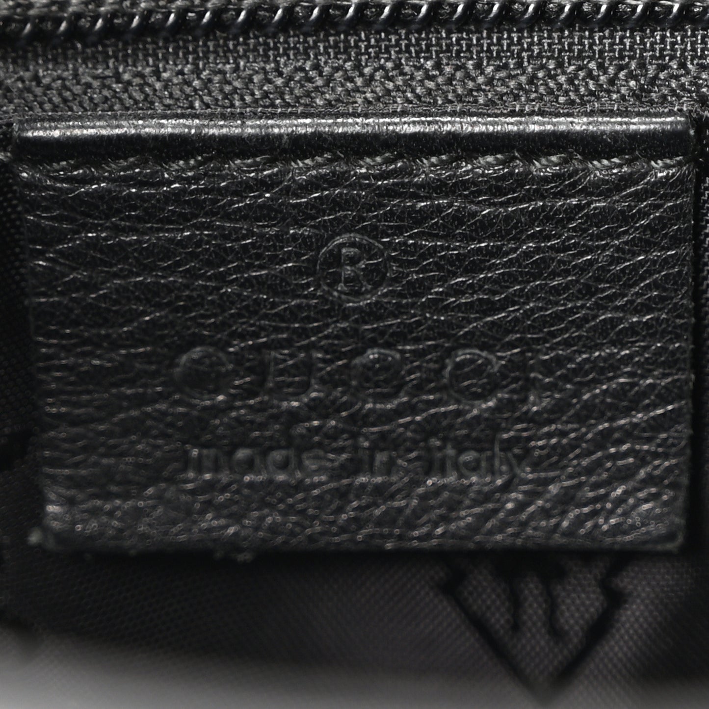 Guccissima Medium Flat Messenger Bag Black