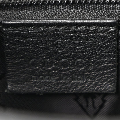 Gucci Guccissima Medium Flat Messenger Bag Black 6 of 10