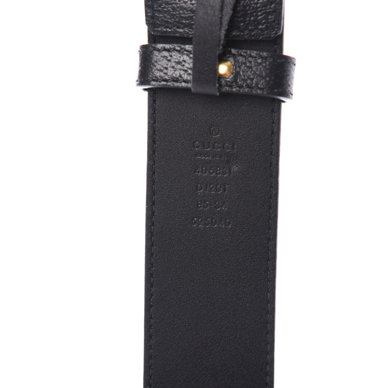 Gucci Textured Calfskin Double G 40mm Belt 85 34 Black 3 of 5