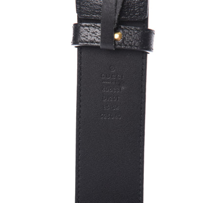 Gucci Textured Calfskin Double G 40mm Belt 85 34 Black 3 of 5
