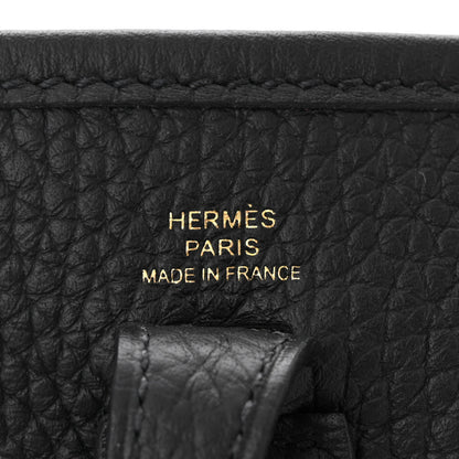 Hermes Taurillon Clemence Evelyne TPM Black 6 of 11