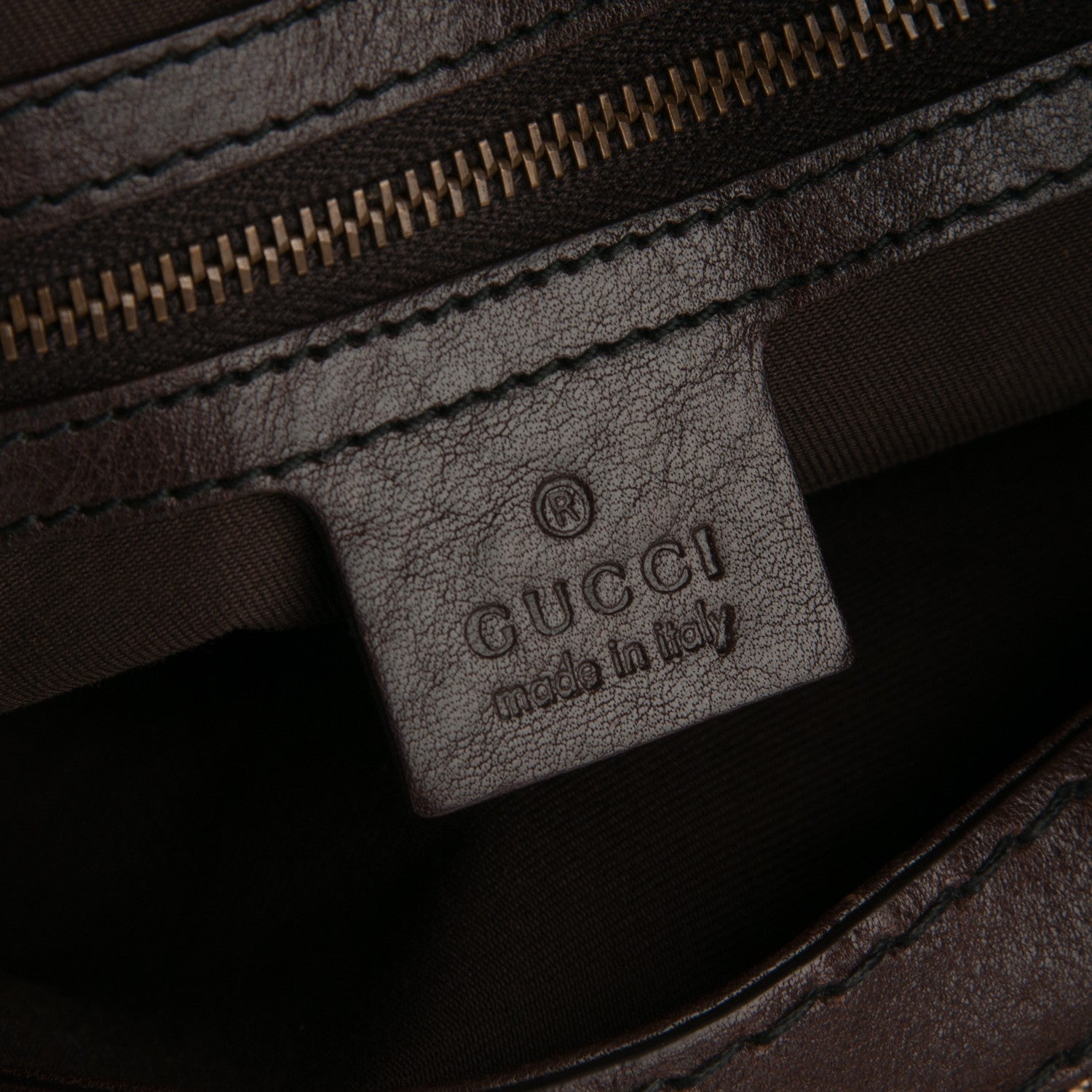 Gucci Monogram Large Jockey Hobo Dark Brown 6 of 7