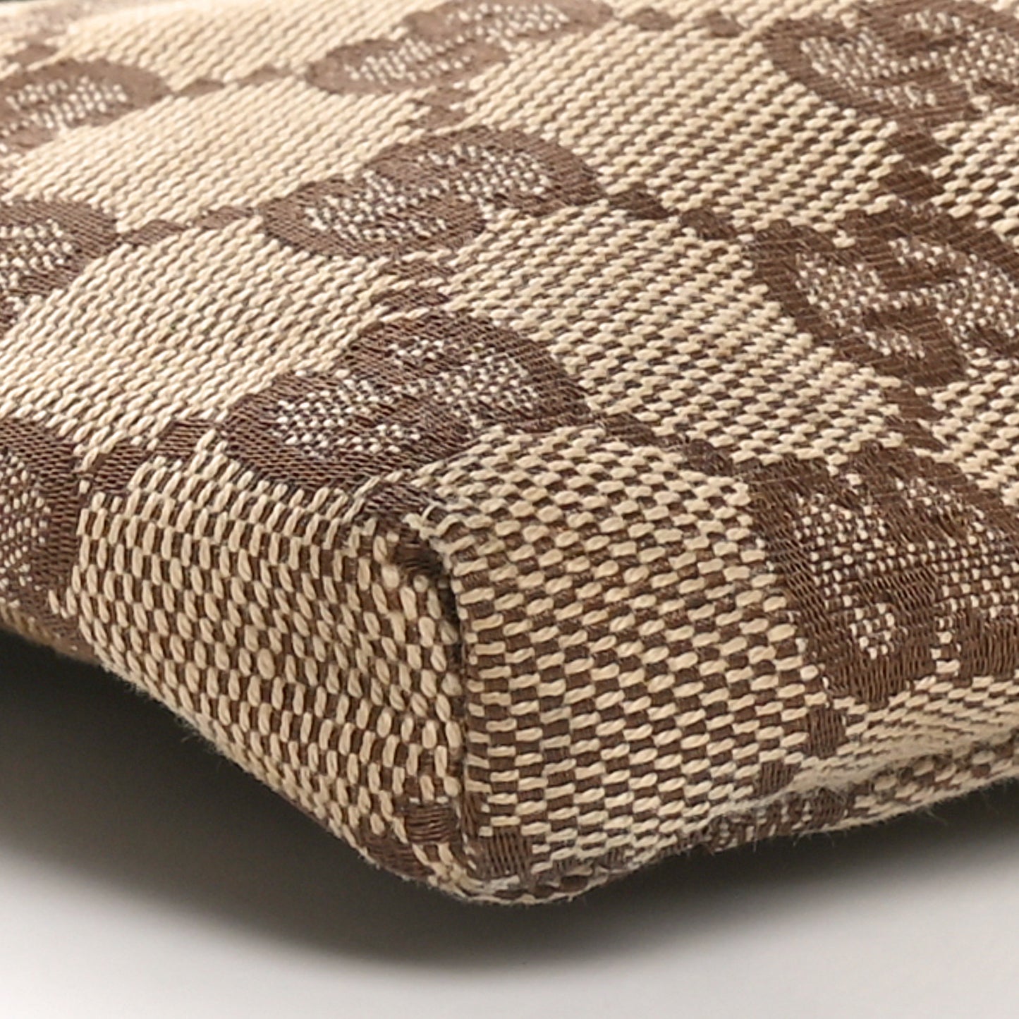 GG Monogram Double Pocket Belt Bag Dark Brown