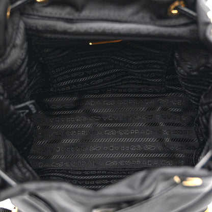 Prada Re-Nylon Tessuto Brushed Calfskin Backpack Black 5 of 11
