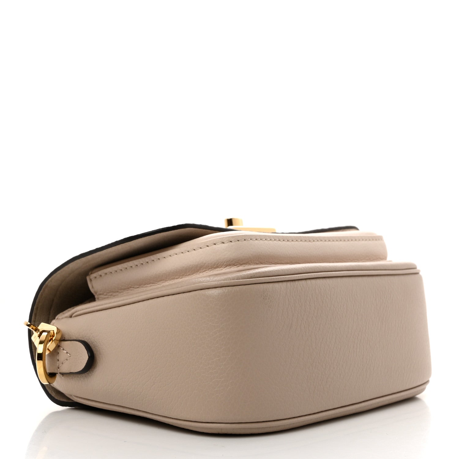 Louis Vuitton Grained Calfskin Lockme Tender Greige 4 of 9