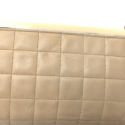 Chanel Lambskin Plexiglass Chocolate Bar Clutch Beige 11 of 12