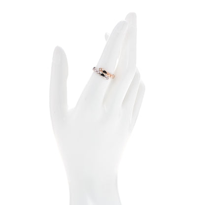 Chanel 18K White Beige Gold Diamond Coco Crush Toi et Moi Ring 54 7 2 of 7