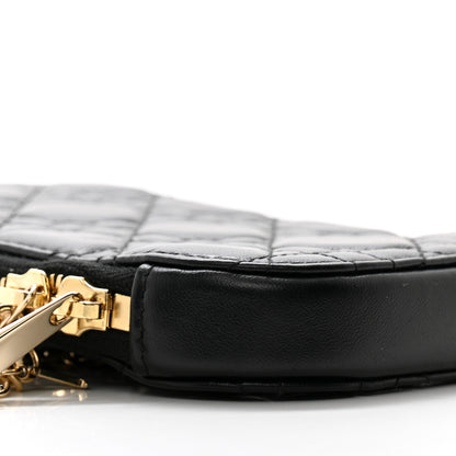 Christian Dior Lambskin Cannage Lady Dior Phone Holder Black 9 of 10