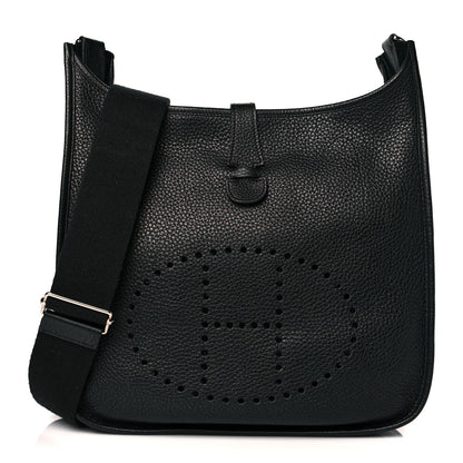 Hermes Taurillon Clemence Evelyne III GM Black 1 of 9