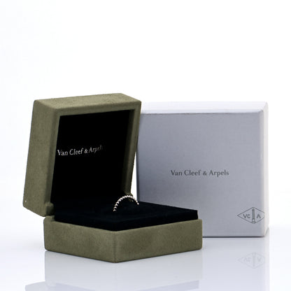 Van Cleef & Arpels 18K White Gold Small Perlee Ring 55 7.25 6 of 6