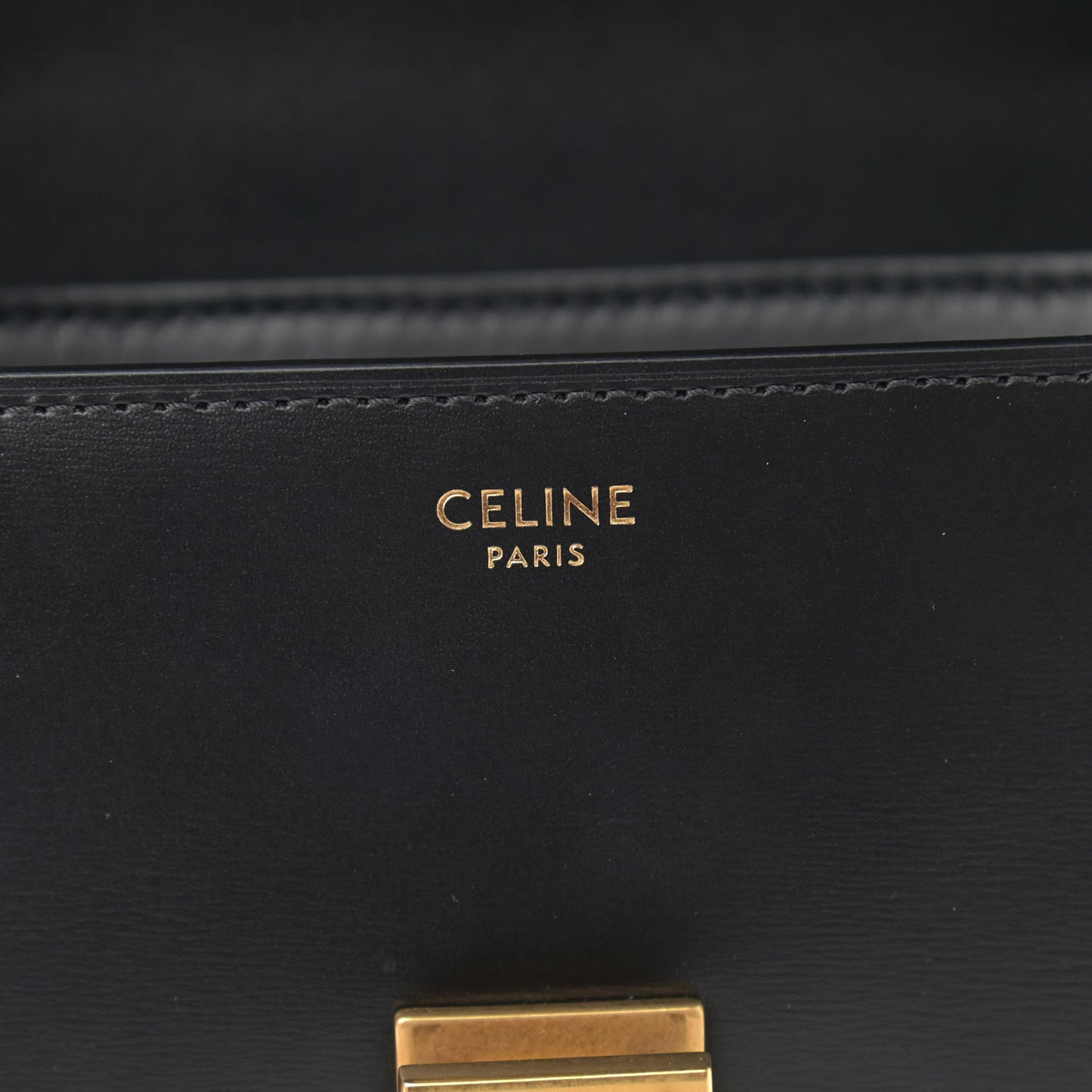 Box Calfskin Teen Classic Box Flap Bag Black