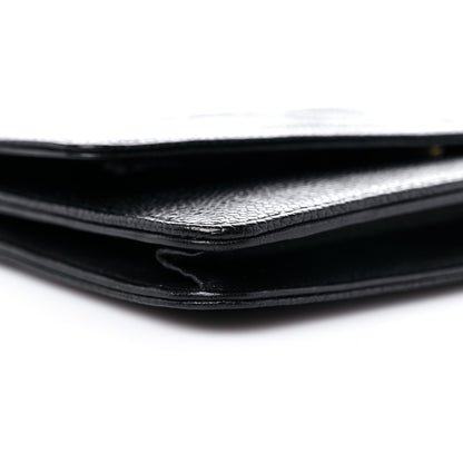 Chanel Caviar Timeless CC Wallet On Chain WOC Black 7 of 10
