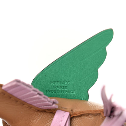 Hermes Milo Lambskin Grigri Rodeo Pegase Horse Bag Charm PM Chai Mauve Sylvestre Menthe 3 of 5