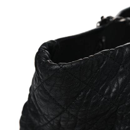 Chanel Crumpled Lambskin Quilted Large Tote Black 13 of 18