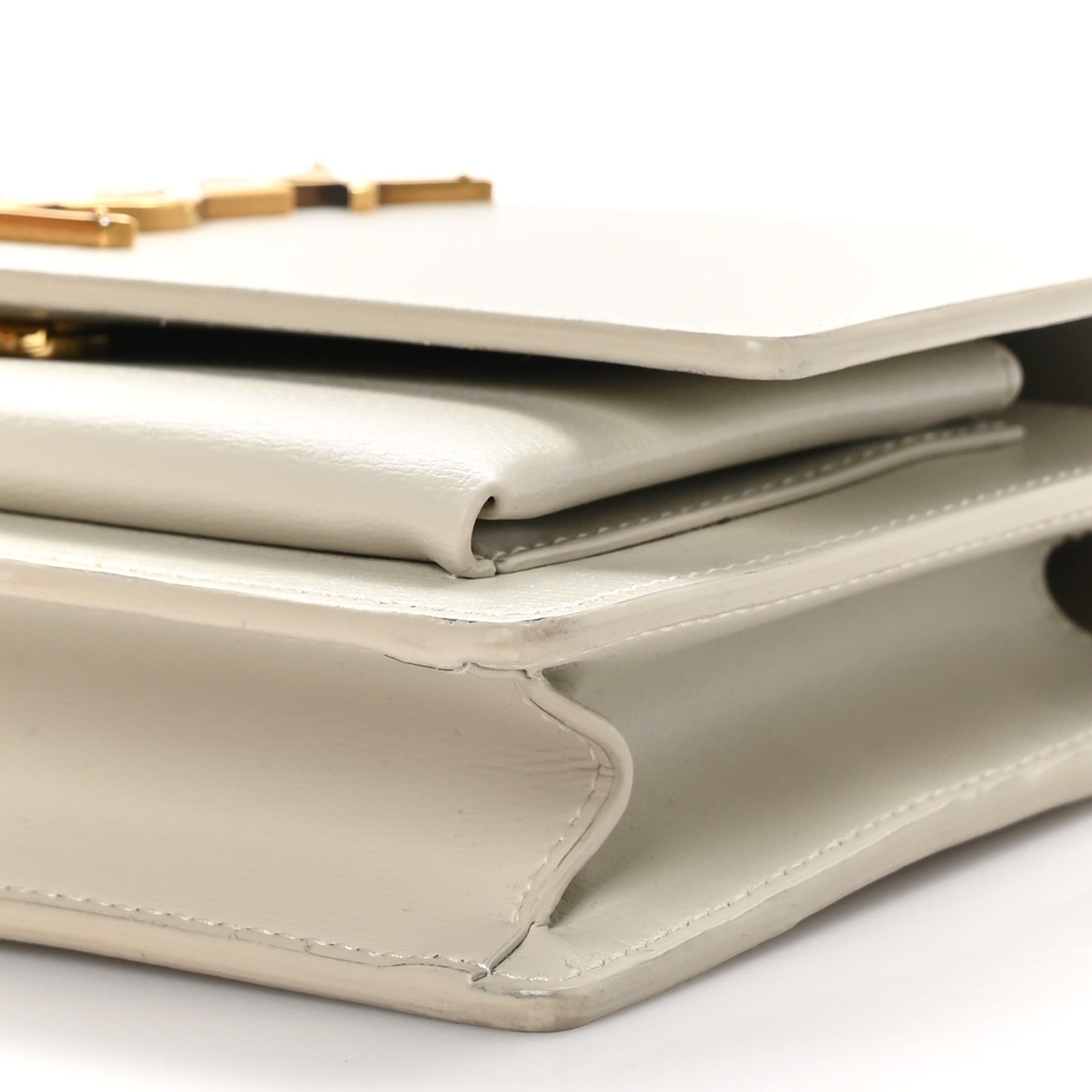 Calfskin Monogram Sunset Chain Wallet Crema Soft