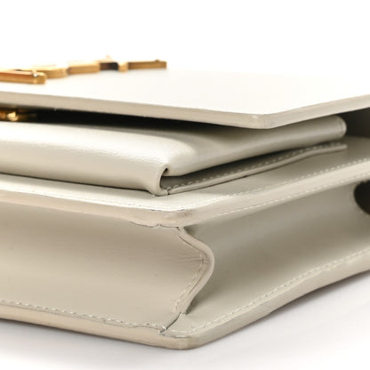 Saint Laurent Calfskin Monogram Sunset Chain Wallet Crema Soft 9 of 10