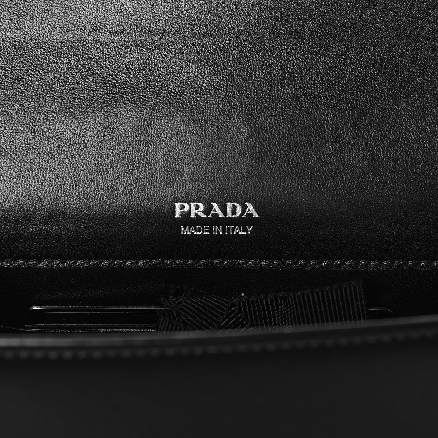 Prada Nappa Impunture Small Diagramme Crossbody Bag Nero Black 7 of 10