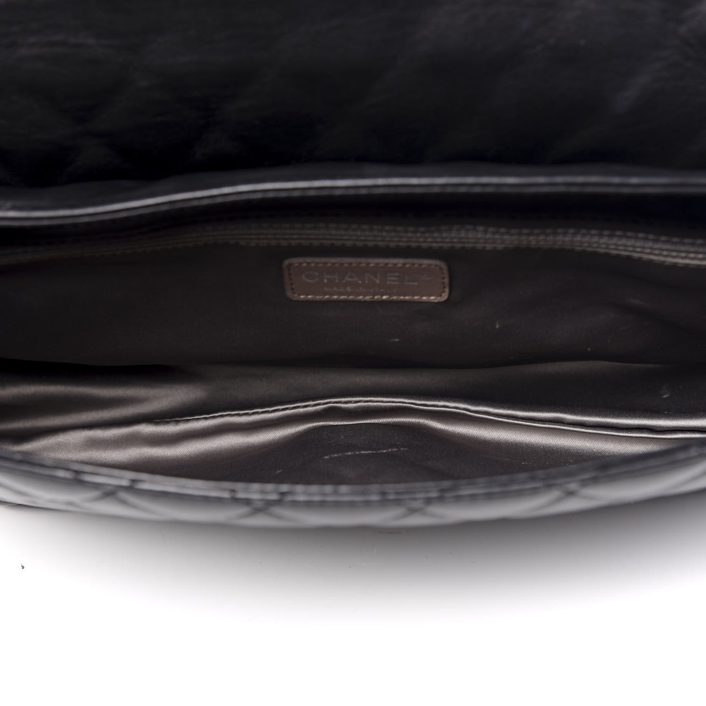 Lambskin Quilted Maxi Coco Rain Flap Black