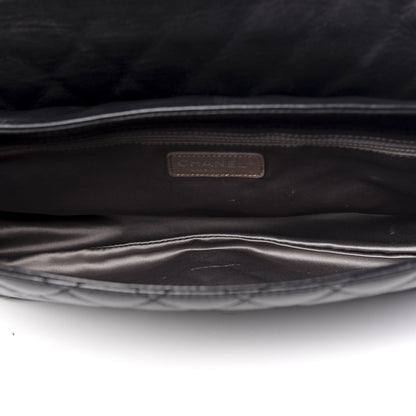 Chanel Lambskin Quilted Maxi Coco Rain Flap Black 4 of 11