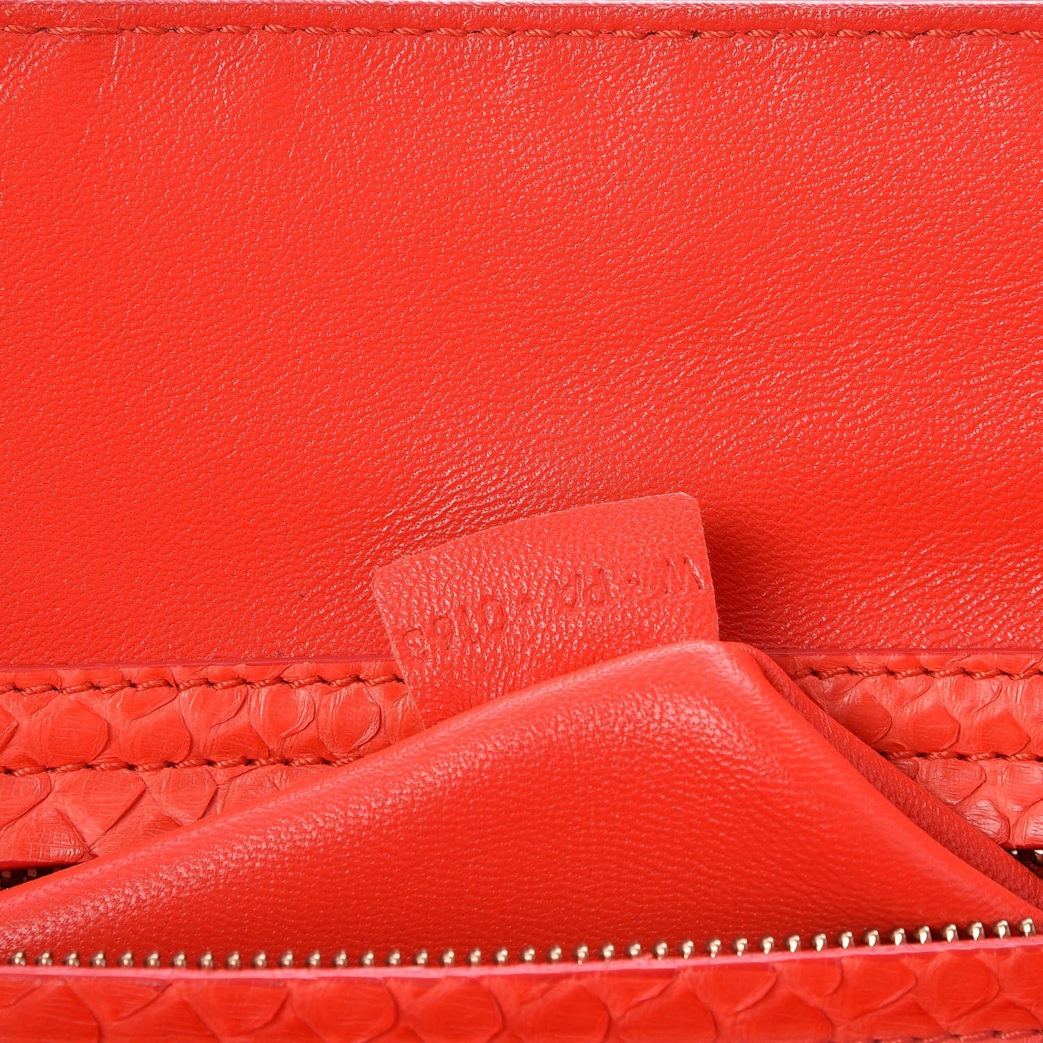 Celine Python Medium Phantom Luggage Fluo Orange 7 of 7
