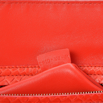 Celine Python Medium Phantom Luggage Fluo Orange 7 of 7